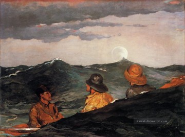  Mond Maler - Kissing der Mond Realismus Marinemaler Winslow Homer
